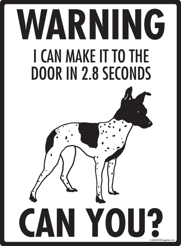 American Hairless Terrier! Make It To Fence or Door Signs (9" x 12")