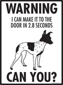 American Hairless Terrier Make It To Fence or Door Signs (9" x 12")-3