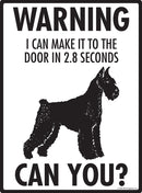Giant Schnauzer! Make It To Fence or Door Signs (9" x 12")-2
