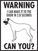 Great Dane! Make It To Fence or Door Signs (9" x 12")-2