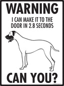 Great Dane Make It To Fence or Door Signs (9" x 12")-3