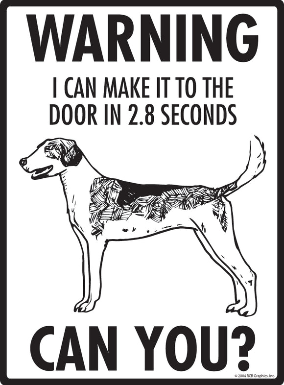 American Foxhound! Make It To Fence or Door Signs (9" x 12")