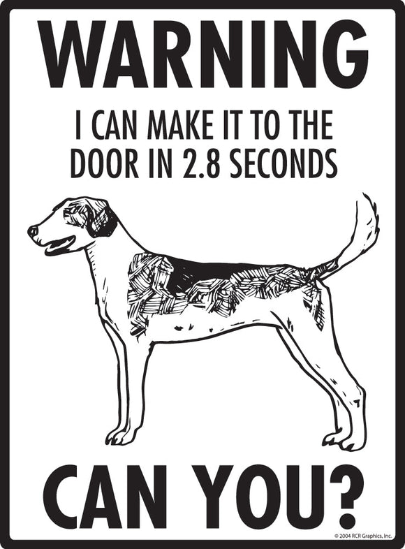 American Foxhound Make It To Fence or Door Signs (9" x 12")