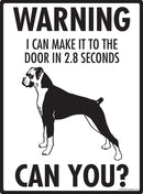 Boxer (Natural Ears)! Make It To Fence or Door Signs (9" x 12")-2
