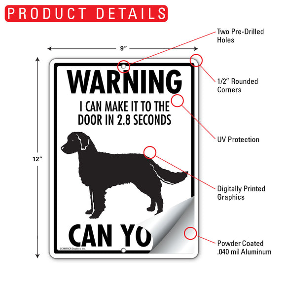 American Water Spaniel! Make It To Fence or Door Signs (9" x 12")