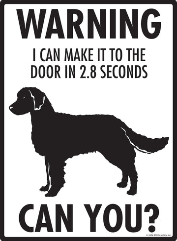 American Water Spaniel! Make It To Fence or Door Aluminum Sign - 9x12 Inch, Weatherproof, Yard - 0