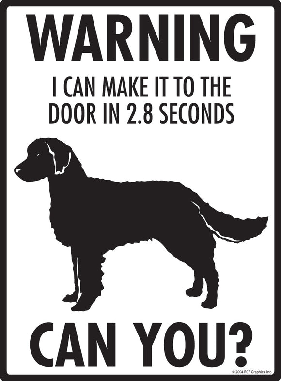 American Water Spaniel Make It To Fence or Door Signs (9" x 12")