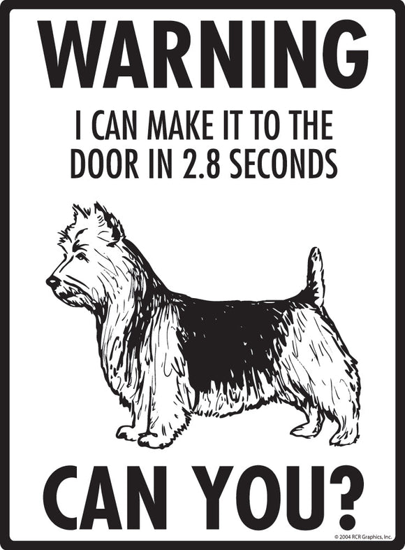 Australian Terrier Make It To Fence or Door Signs (9" x 12")