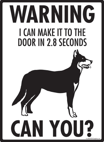 Beauceron! Make It To Fence or Door Aluminum Sign - 9x12 Inch, Weatherproof, Yard - 0