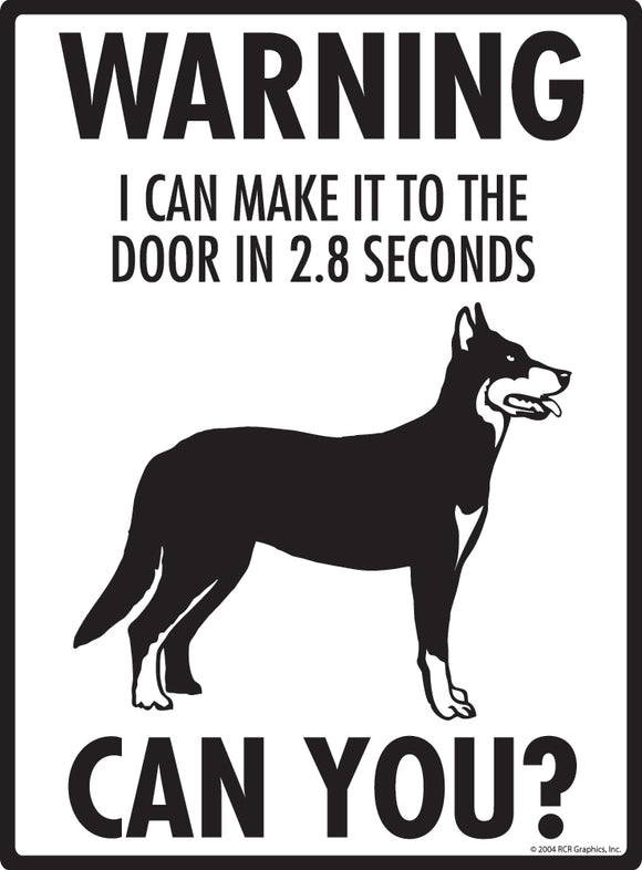Beauceron! Make It To Fence or Door Signs (9" x 12")