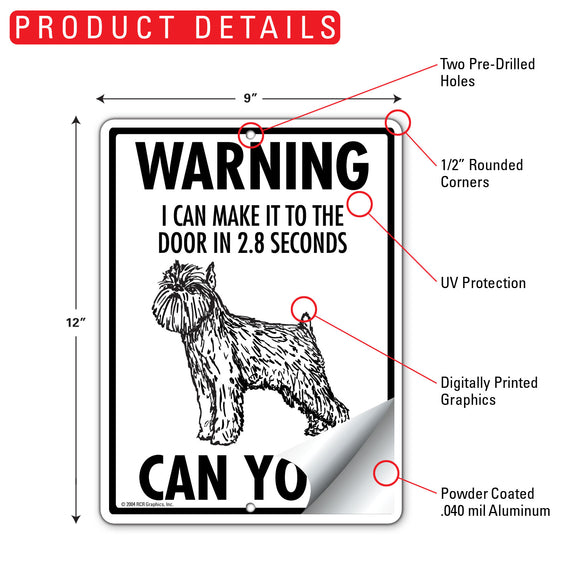 Brussels Griffon! Make It To Fence or Door Signs (9" x 12")