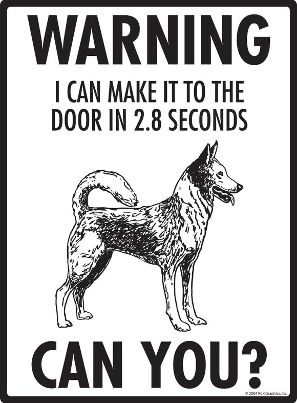 Canaan Dog Make It To Fence or Door Signs (9" x 12")
