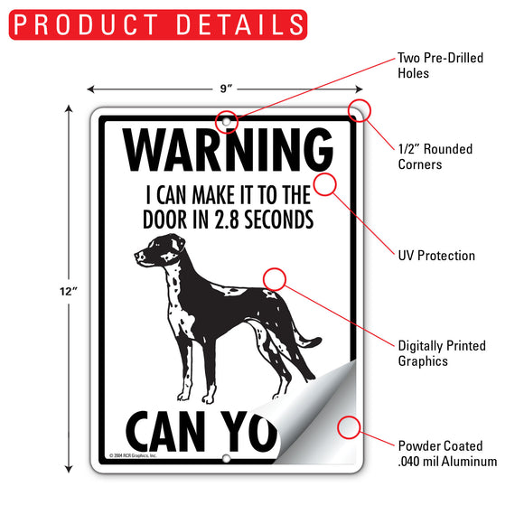 Catahoula! Make It To Fence or Door Signs (9" x 12")