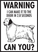 Clumber Spaniel! Make It To Fence or Door Signs (9" x 12")-2