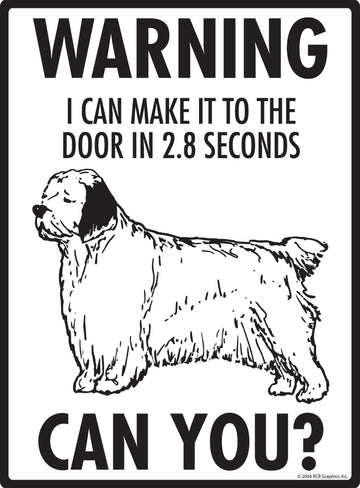 Clumber Spaniel! Make It To Fence or Door Aluminum Sign - 9x12 Inch, Weatherproof, Yard - 0