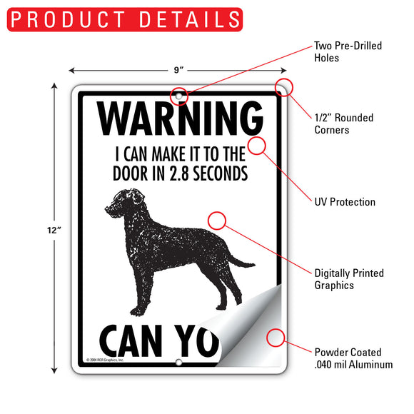 Curly-Coated Retriever! Make It To Fence or Door Signs (9" x 12")