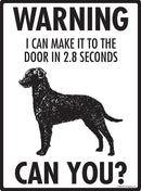 Curly-Coated Retriever Make It To Fence or Door Signs (9" x 12")-3