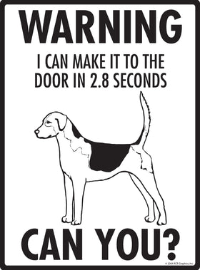 English Foxhound! Make It To Fence or Door Signs (9" x 12") - 0