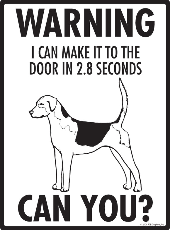 English Foxhound! Make It To Fence or Door Signs (9" x 12")