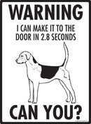 English Foxhound Make It To Fence or Door Signs (9" x 12")-3