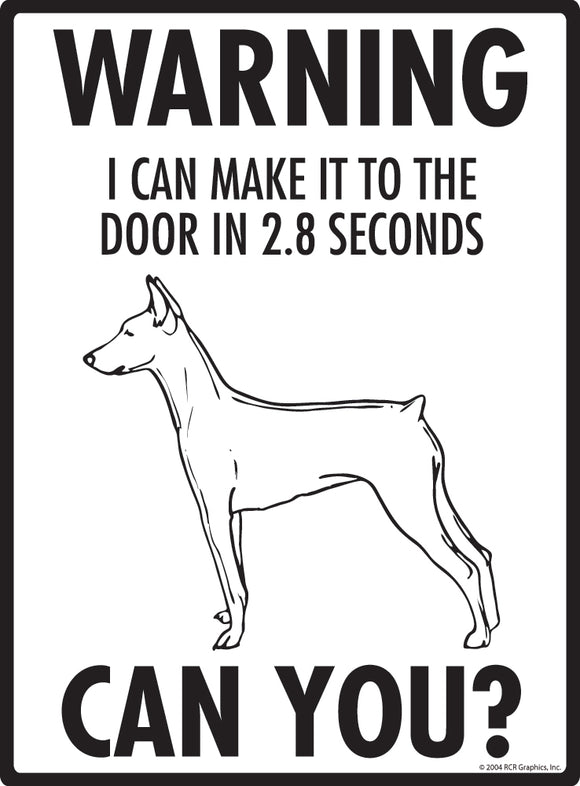 German Pinscher! Make It To Fence or Door Signs (9" x 12")
