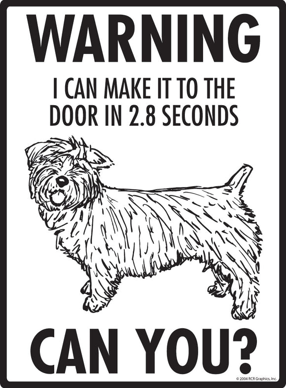 Glen of Imaal Terrier Make It To Fence or Door Signs (9" x 12")
