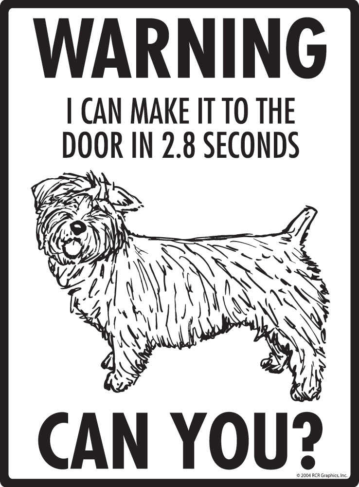Glen of Imaal Terrier Make It To Fence or Door Signs (9" x 12")