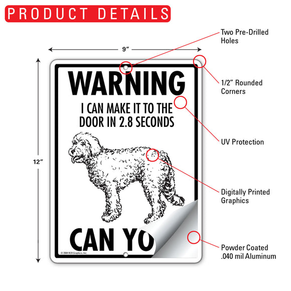 Goldendoodle! Make It To Fence or Door Signs (9" x 12")