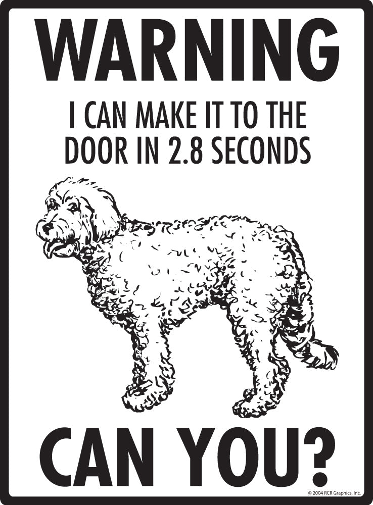 Goldendoodle Make It To Fence or Door Signs (9" x 12")