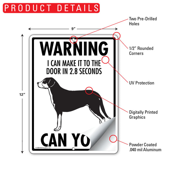 Greater Swiss Mountain Dog! Make It To Fence or Door Signs (9" x 12")