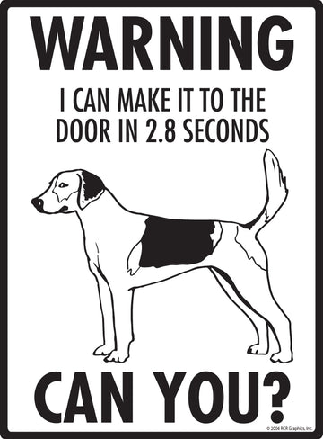Harrier! Make It To Fence or Door Aluminum Sign - 9x12 Inch, Weatherproof Yard - 0