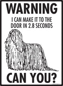 Komondor! Make It To Fence or Door Signs (9" x 12")-2