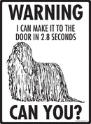Komondor Make It To Fence or Door Signs (9" x 12")-3