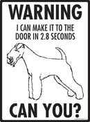 Lakeland Terrier Make It To Fence or Door Signs (9" x 12")-3