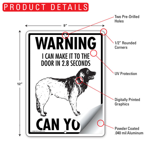 Leonberger! Make It To Fence or Door Signs (9" x 12")