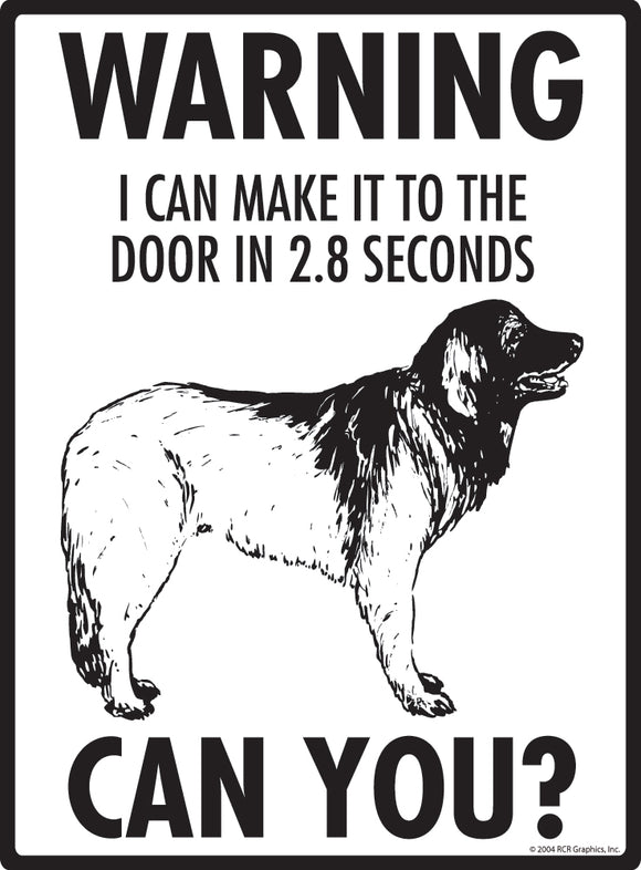 Leonberger! Make It To Fence or Door Signs (9" x 12")