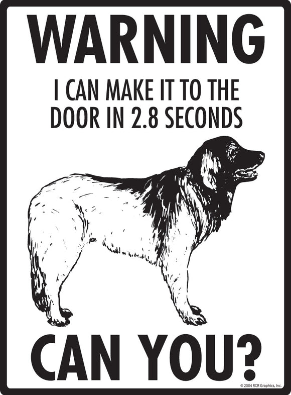 Leonberger Make It To Fence or Door Signs (9" x 12")