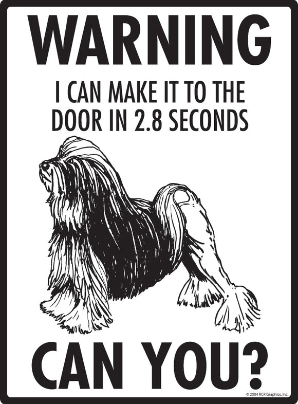 Lowchen Make It To Fence or Door Signs (9" x 12")