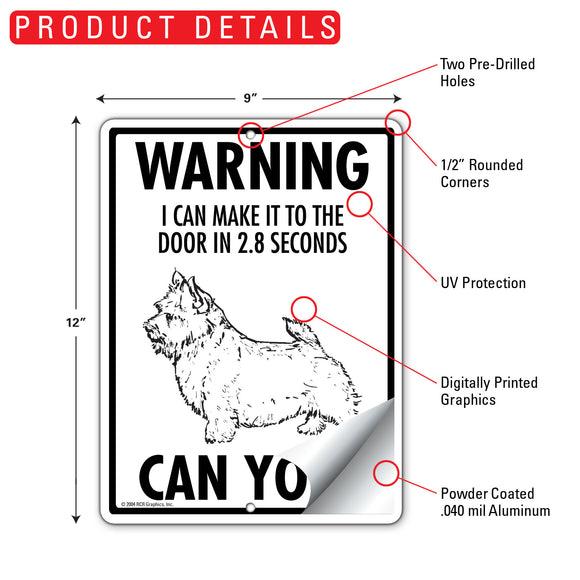 Norwich Terrier! Make It To Fence or Door Signs (9" x 12")