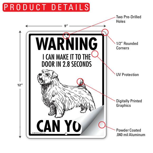 Norfolk Terrier! Make It To Fence or Door Signs (9" x 12")