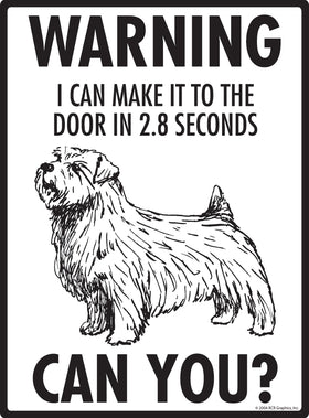Norfolk Terrier! Make It To Fence or Door Signs (9" x 12") - 0