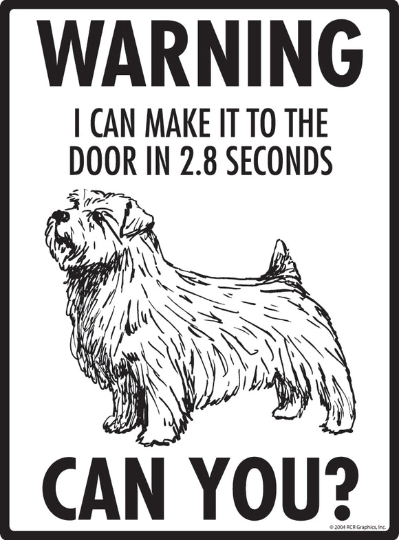 Norfolk Terrier! Make It To Fence or Door Signs (9" x 12")