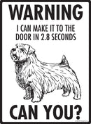 Norfolk Terrier Make It To Fence or Door Signs (9" x 12")-3
