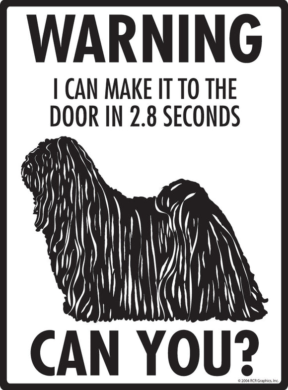 Puli Make It To Fence or Door Signs (9" x 12")