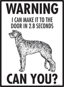 Scottish Deerhound Make It To Fence or Door Signs (9" x 12")-3