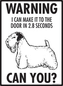 Sealyham Terrier Make It To Fence or Door Signs (9" x 12")-3