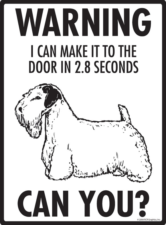 Sealyham Terrier Make It To Fence or Door Signs (9" x 12")