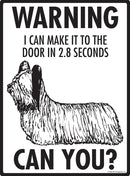 Skye Terrier Make It To Fence or Door Signs (9" x 12")-3