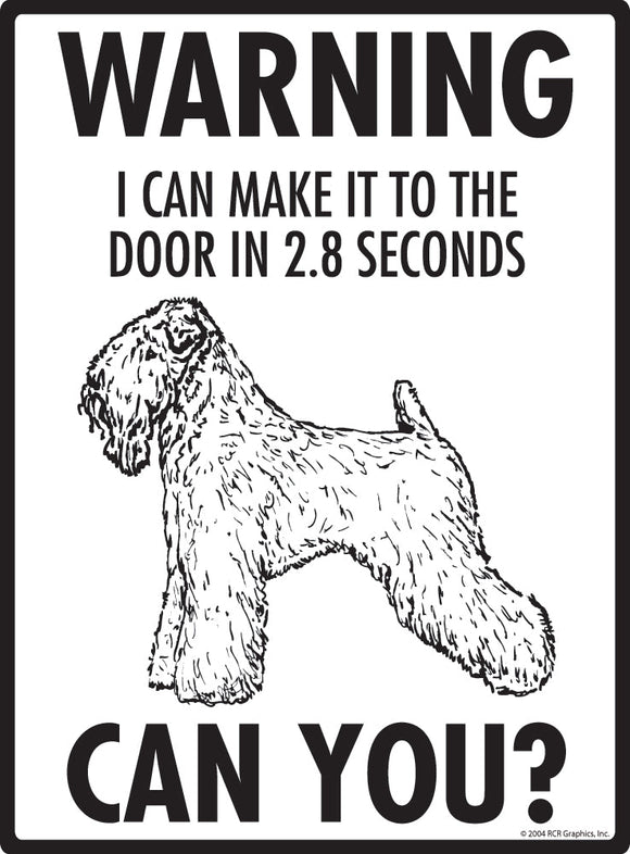 Soft Coated Wheaten Terrier Make It To Fence or Door Signs (9" x 12")