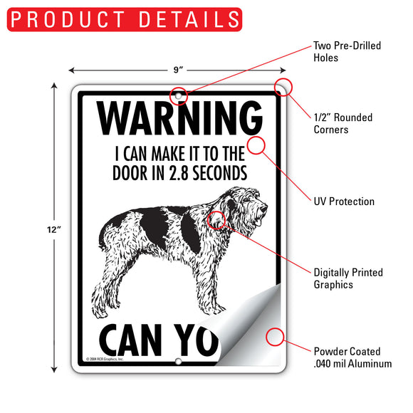Spinone Italiano! Make It To Fence or Door Signs (9" x 12")